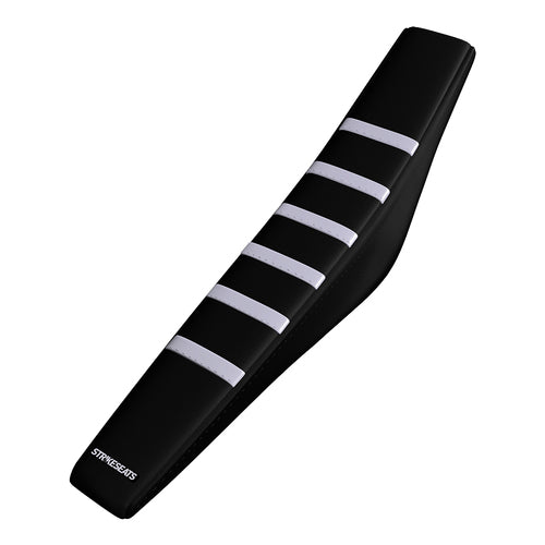 Gas Gas Gripper Ribbed Seat Cover - Black / White