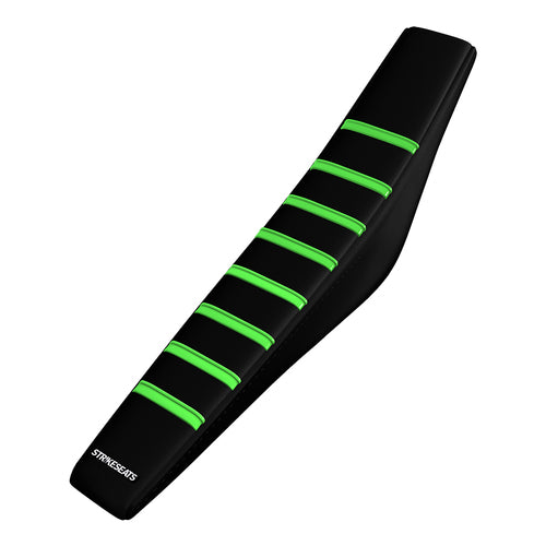 Kawasaki Pleated Seat Cover - Black / Green