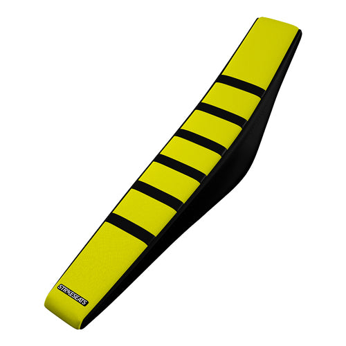Suzuki Gripper Ribbed Seat Cover - Black / Yellow / Black