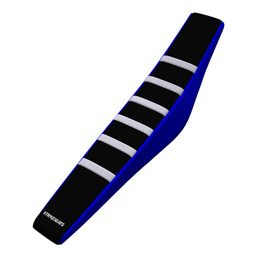 Yamaha Gripper Ribbed Seat Cover - Black / Blue / White