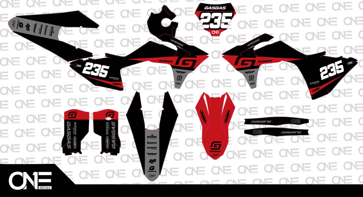 Night Gas Gas Graphics Kit