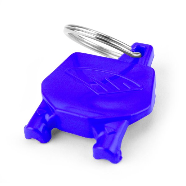 Custom Blue Cycra Number Plate Keyring