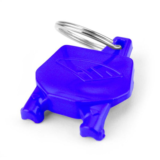 Custom Blue Cycra Number Plate Keyring