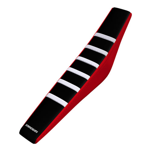 Honda Gripper Ribbed Seat Cover - Black / Red / White