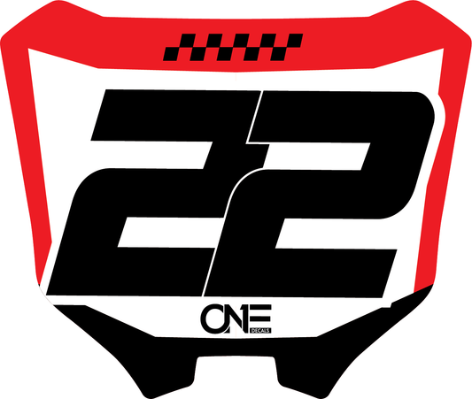 Mini Plate Decals - Style 1