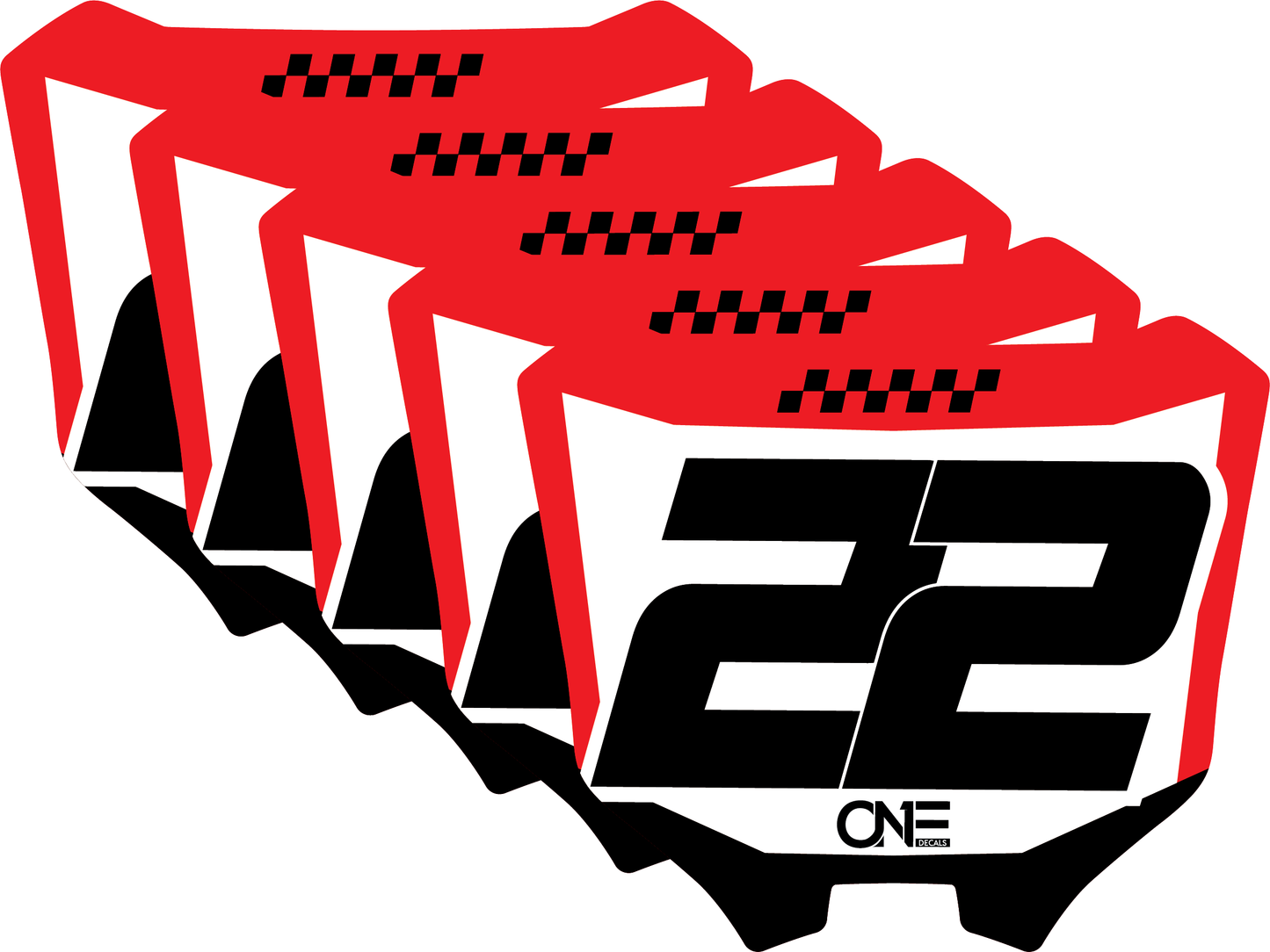Mini Plate Decals - Style 1