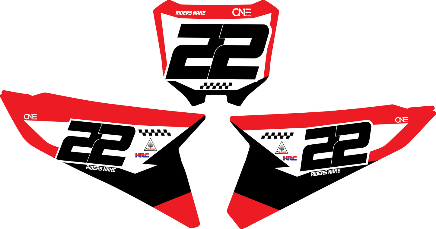 Honda Racer Number Plates