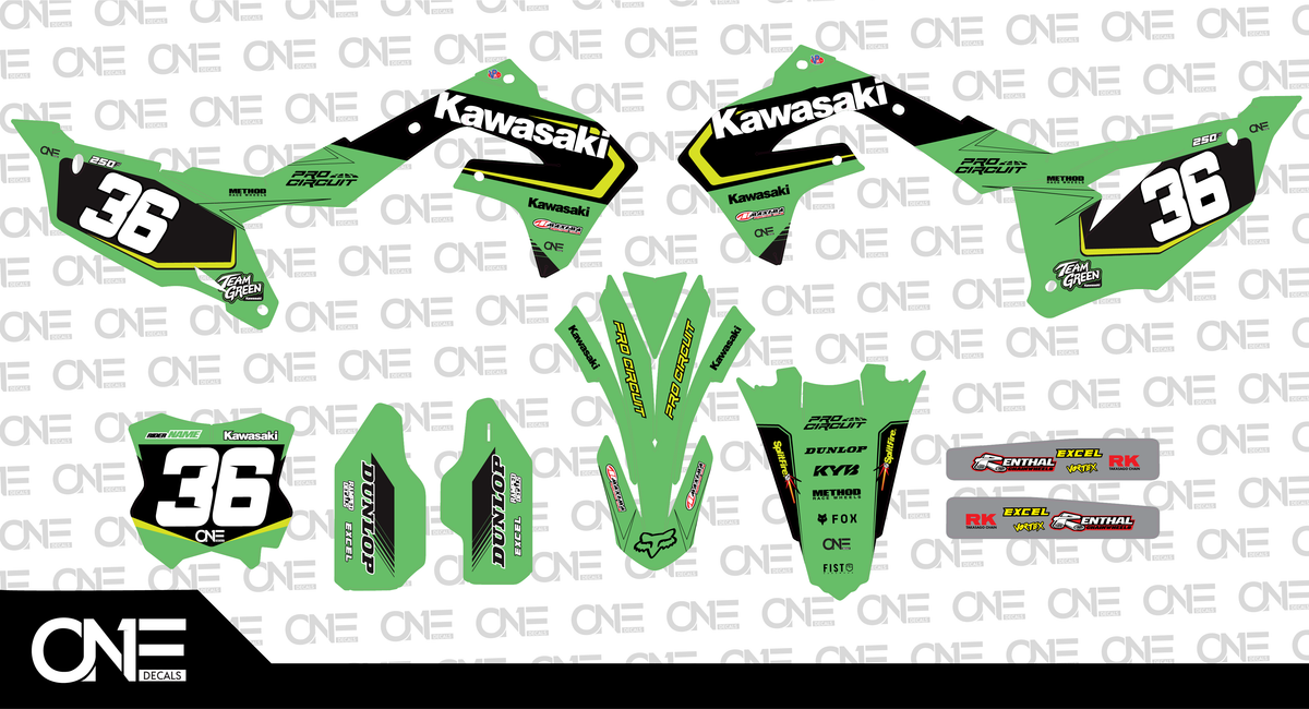 Winner Kawasaki Graphics Kit