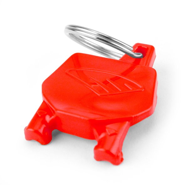 Custom Red Cycra Number Plate Keyring