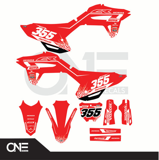 Freeride Honda Graphics Kit