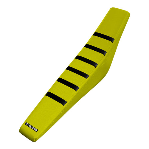 Suzuki Gripper Ribbed Seat Cover - Yellow / Black