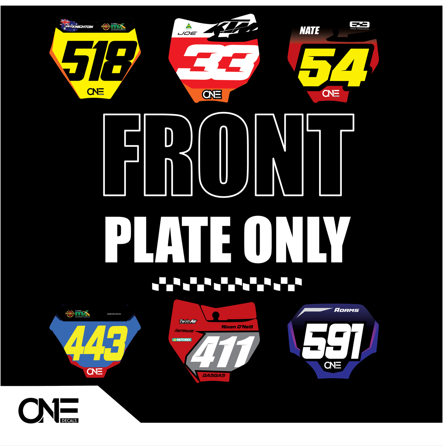 Front Number Plate