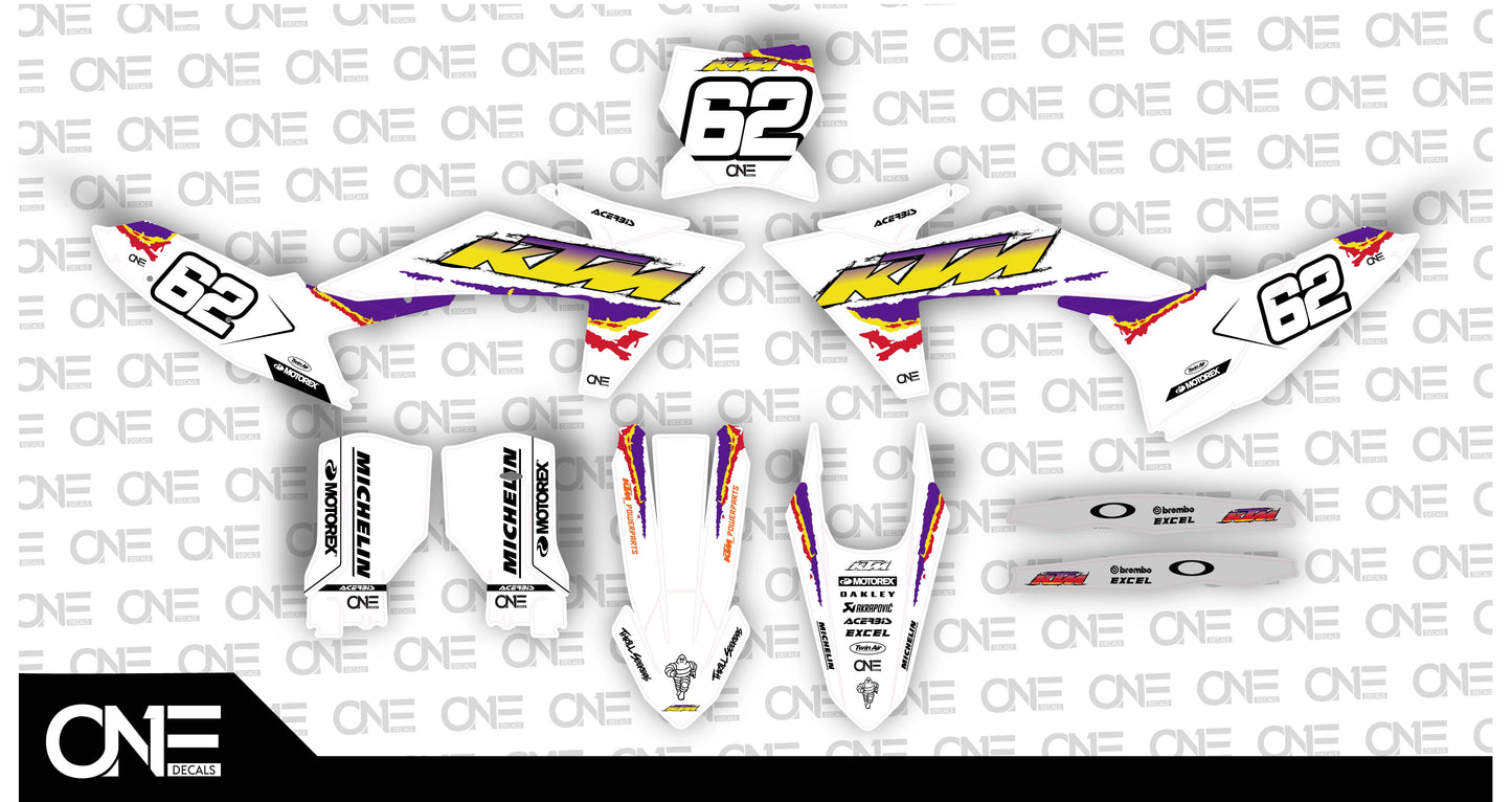 Retro KTM Graphics Kit
