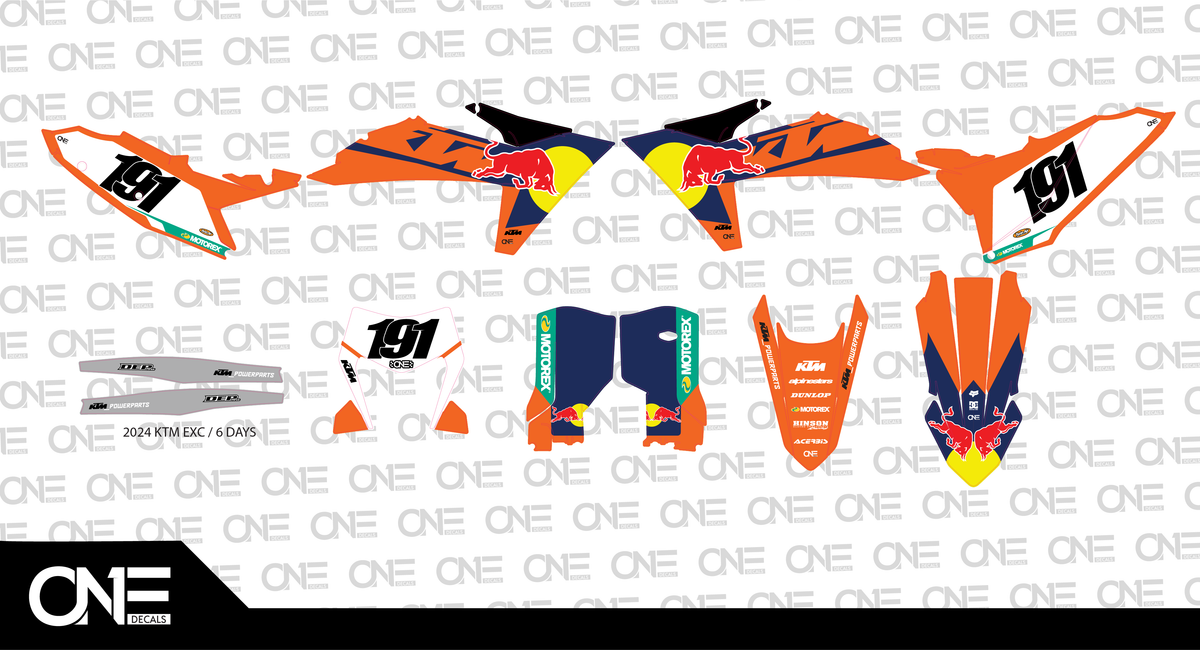 6 Days KTM Graphics Kit