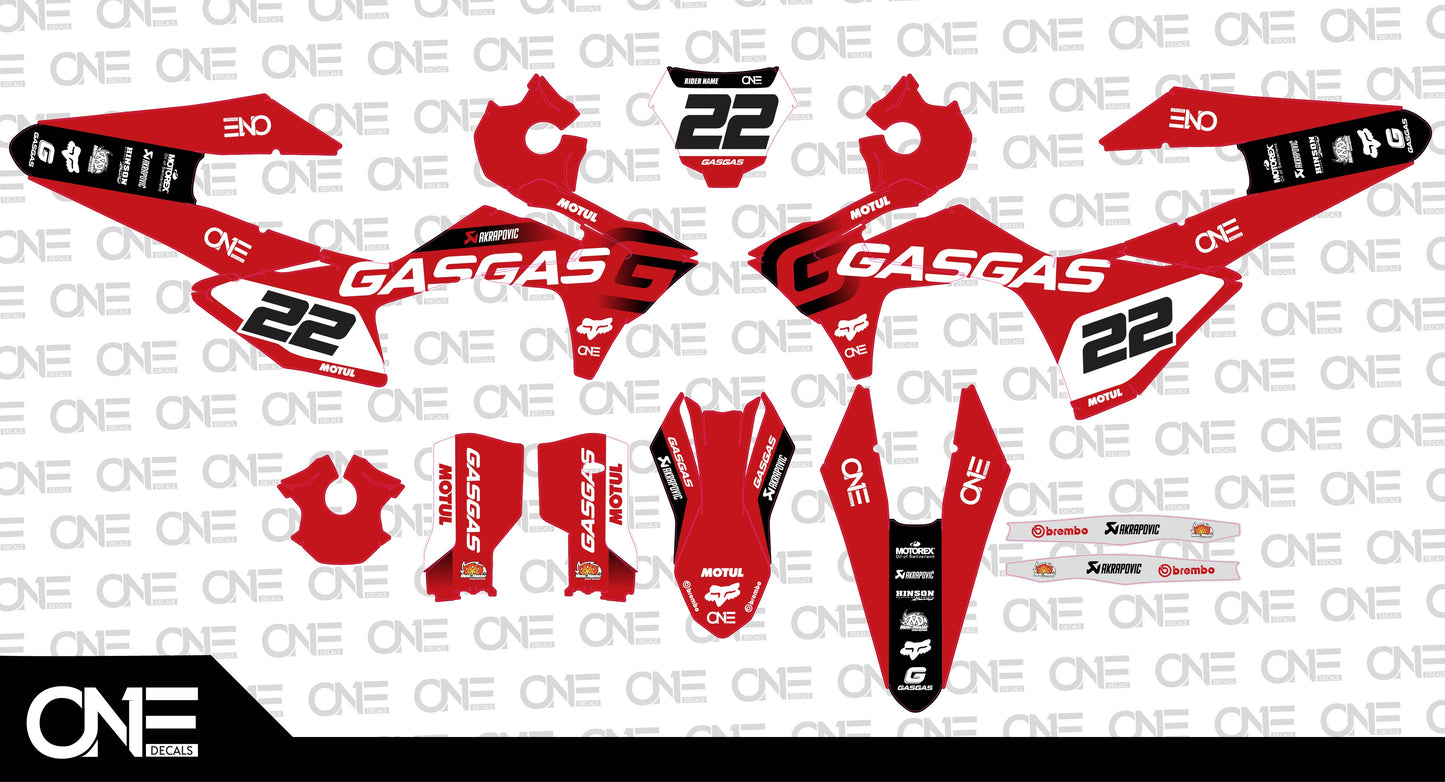 Factory Gas Gas Graphics Kit