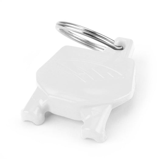 Custom White Cycra Number Plate Keyring