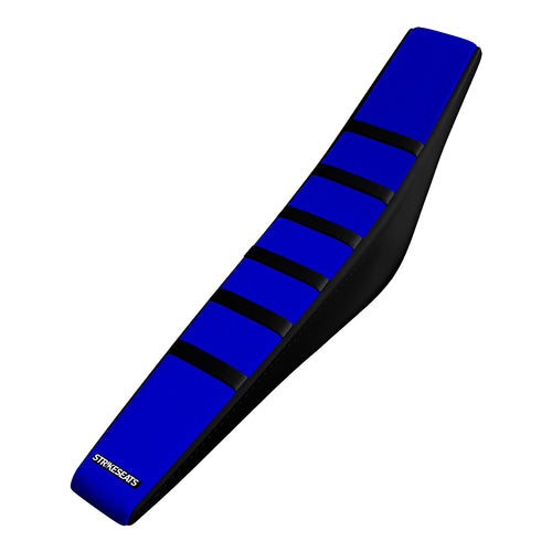 Yamaha Gripper Ribbed Seat Cover - Black / Blue / Black