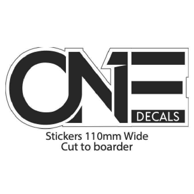 One Decals Vinyl Cut Sticker - Black