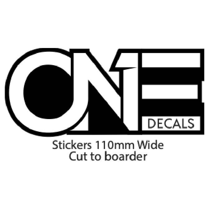 One Decals Vinyl Cut Sticker - White